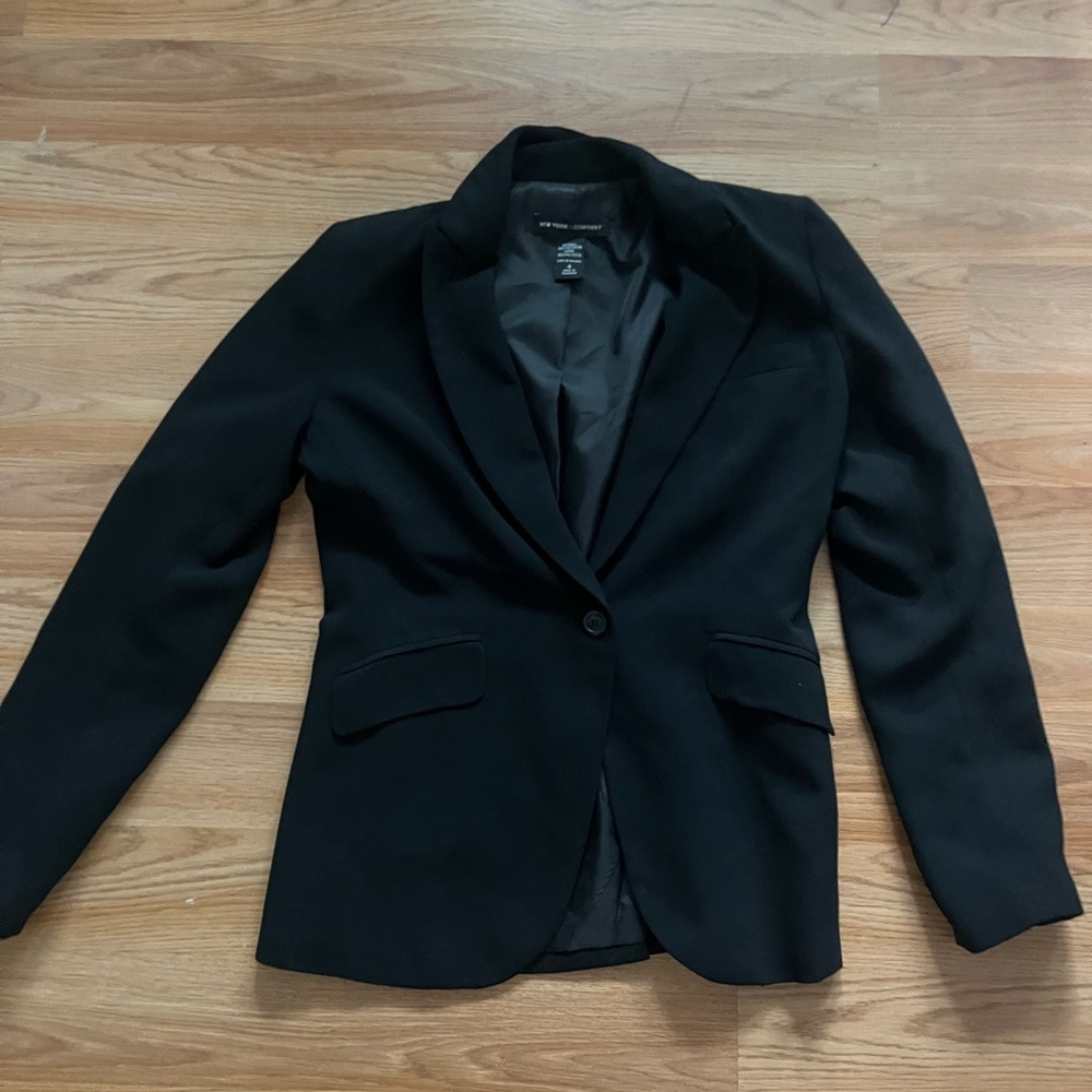 New York & Company Black Tailored Blazer